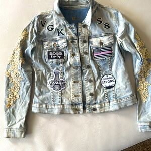 One of a kind VGK Vegas golden knights Jean jacket size medium
